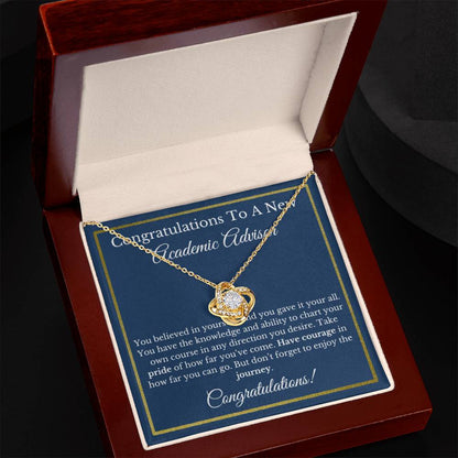 Academic Advisor Graduation Gift, Student Support Necklace, Future Advisor Jewelry, College Mentor