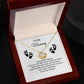 Baby Bump Necklace for Mom, Gold Silver Pendant Jewelry with Message Card, Gift for New Mommy