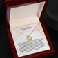 To My Mom Necklace Gifts, Gift For Mom For Mothers Day Flower Necklace For Mom