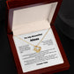 To My Beautiful Mom Love Knot Necklace Gift For Mothers Day, Valentines, Message Card