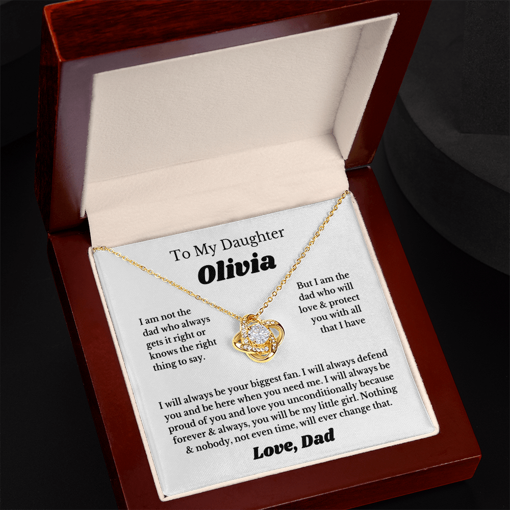 [PERSONALIZE Name] To My Daughter Necklace Gift From Dad, Daughter Gift, Father Daughter Necklace Custom