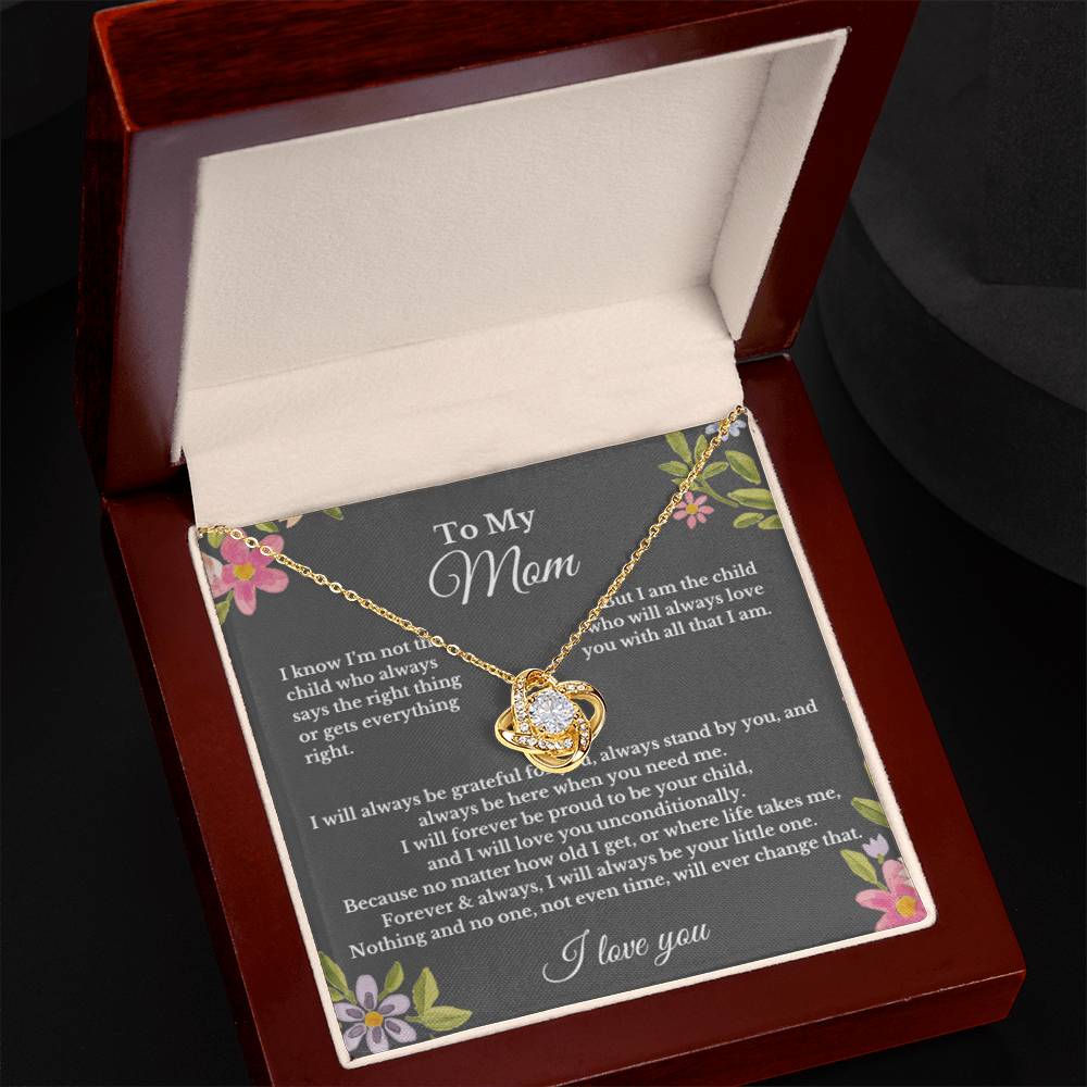 To My Mom Love Necklace Gift For Mothers Day, Valentines, Christmas, Her Birthday