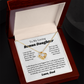 To My Bonus Daughter Necklace Gift From Dad, Stepdaughter Jewelry