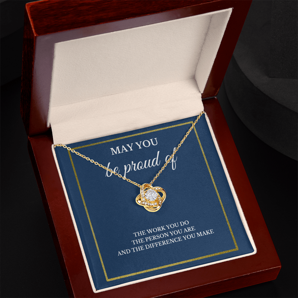 May You Be Proud Necklace, Coworker Birthday Gift, Employee Gifts, Thank You Notebook, Leader Appreciation Jewelry