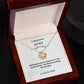 Love Knot To My Aunt Jewelry, Aunt Necklace Gift, Cousin Gift, Family Jewelry, Message Card Gift, For Aunt, Aunt Birthday