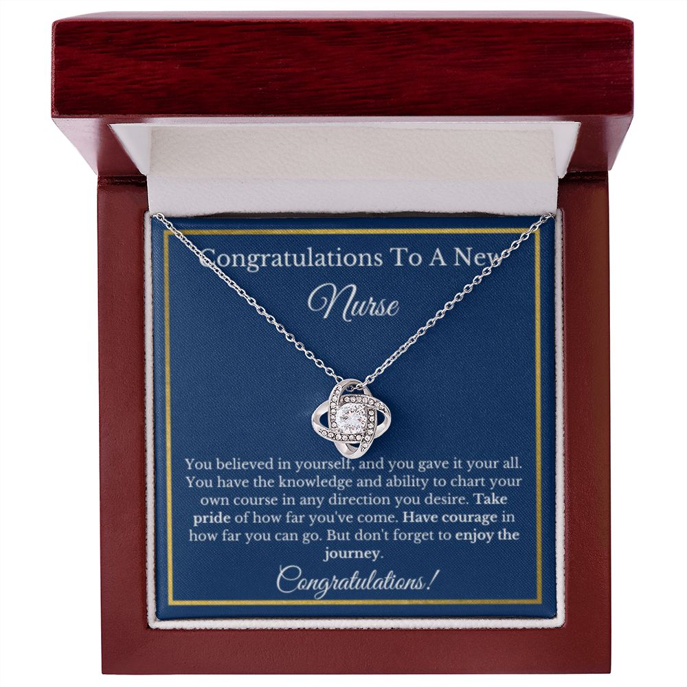 Nurse Gifts for Women, Gold Jewelry Diamond Necklace, RN Gifts for Nurses, Gift for Practitioner, Graduation, School Nurse, Registered Nurse