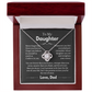 To My Daughter Crown Necklace From Dad