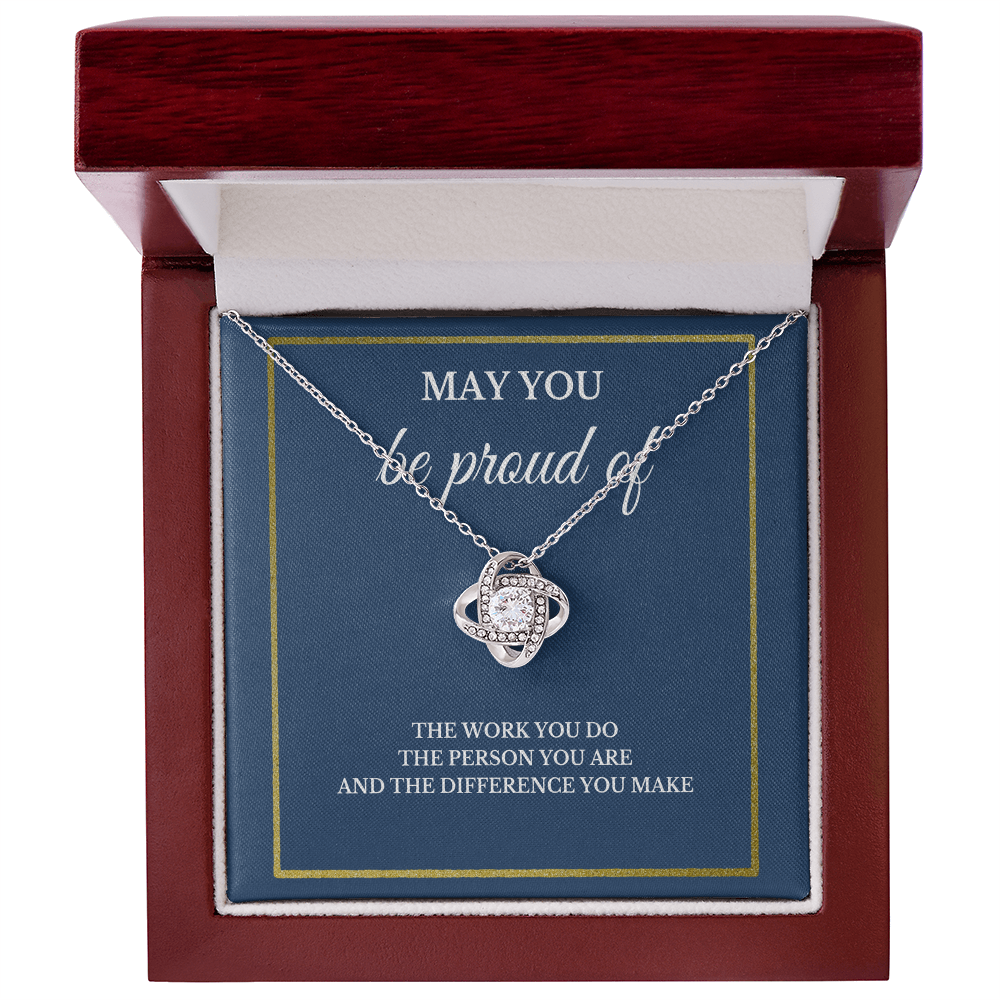 May You Be Proud Necklace, Coworker Birthday Gift, Employee Gifts, Thank You Notebook, Leader Appreciation Jewelry