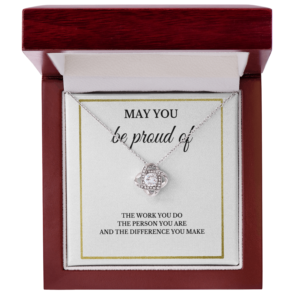 May You Be Proud Necklace, Coworker Birthday Gift, Employee Gifts, Thank You Notebook, Leader Appreciation Jewelry