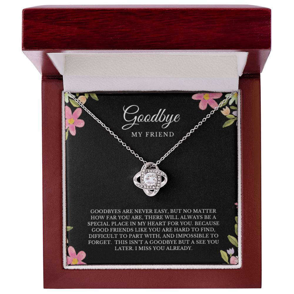 GOODBYE MY FRIEND NECKLACE LOVEKNOT