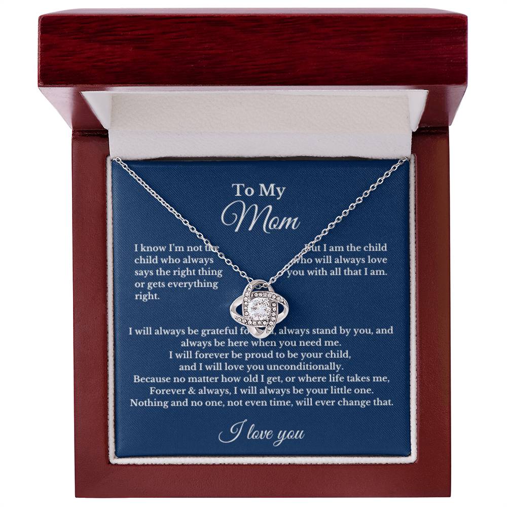 To My Mom Love Necklace Gift For Mothers Day, Valentines, Christmas, Her Birthday