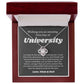 First Day Of University , For Daughter, Son, Back To School Gift Necklace Jewelry, College