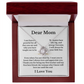 Dear Mom From Son Love Knot Gift Necklace