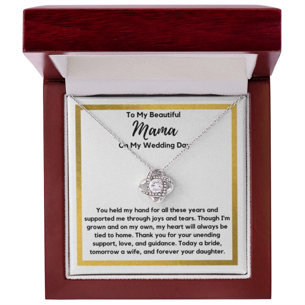 Mama of the Bride Gift from Bride, To My Mom on My Wedding Day, Mama of the Bride Necklace, Wedding Day Gift from Daughter