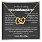 To My Granddaughter From Grandpa, Interlocking Hearts Necklace Gift from Grandfather, Birthday, Wedding Granddaughter jewelry