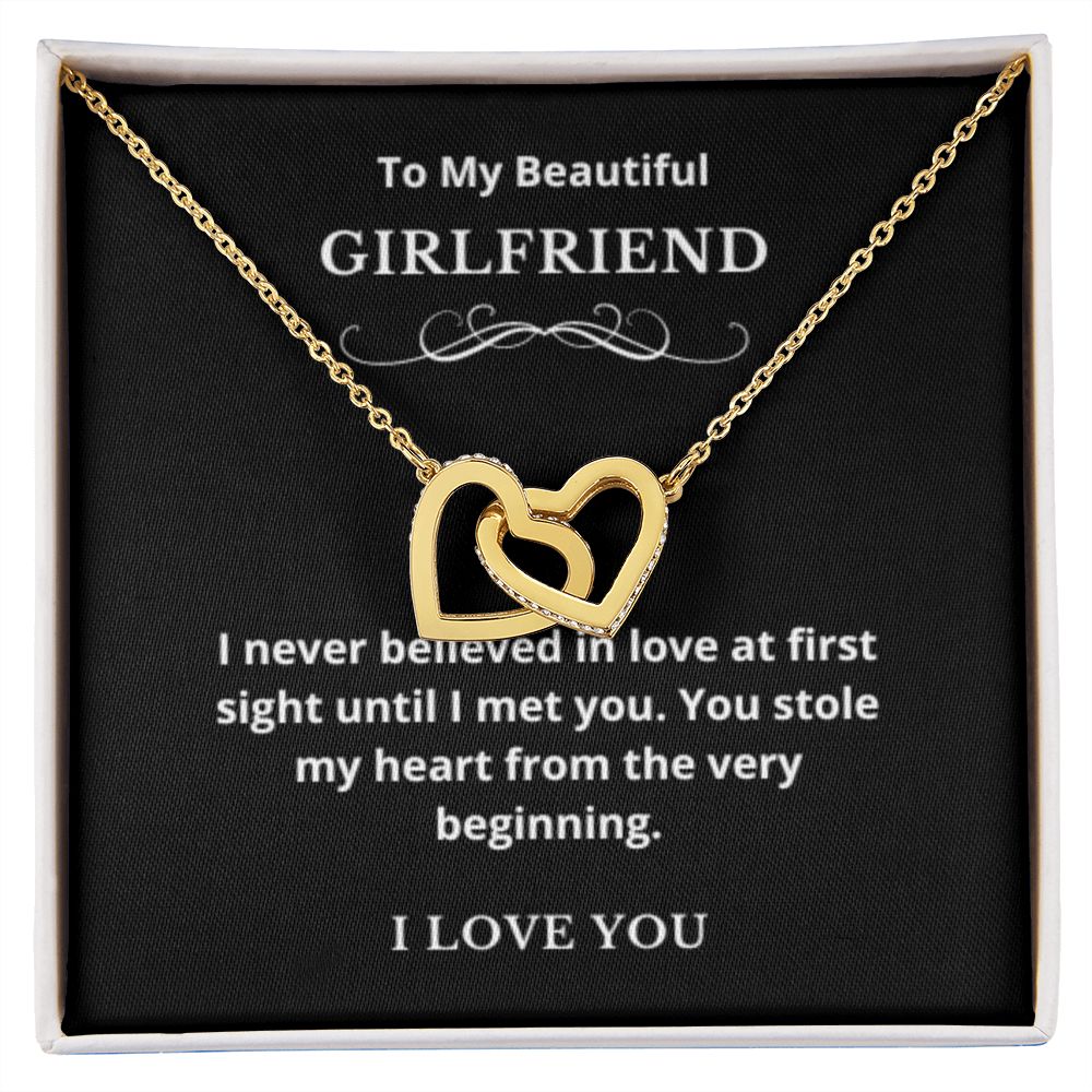 Hearts Jewelry, FG Family Gift, Girlfriend Necklace, Gift from Boyfriend, To My Soulmate Jewelry, GF Birthday Gift