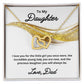 To My Daughter Necklace, Father Daughter Necklace, Father to Daughter Birthday Gift, Gifts to Daughter from Dad
