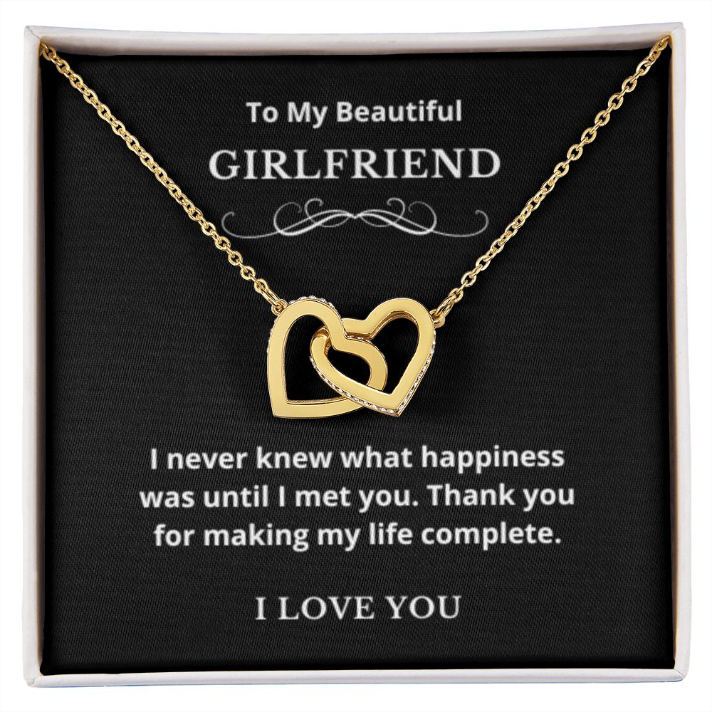 Hearts Jewelry, FG Family Gift, Girlfriend Necklace, Gift from Boyfriend, To My Soulmate Jewelry, GF Birthday Gift