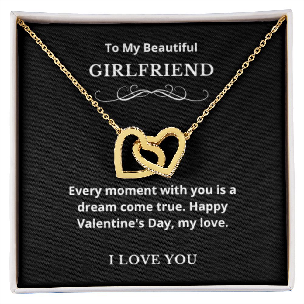 Hearts Jewelry, FG Family Gift, Girlfriend Necklace, Gift from Boyfriend, To My Soulmate Jewelry, GF Birthday Gift