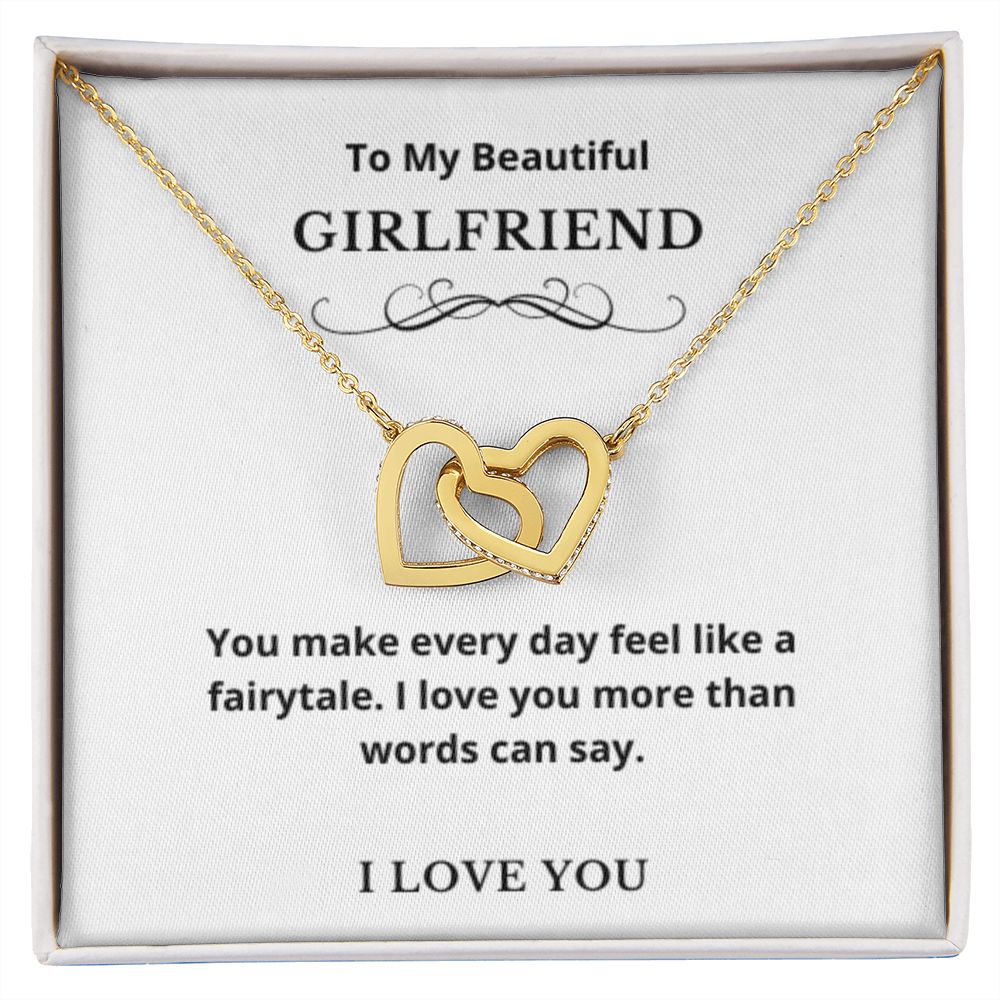 Hearts Jewelry, FG Family Gift, Girlfriend Necklace, Gift from Boyfriend, To My Soulmate Jewelry, GF Birthday Gift