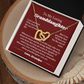 To My Granddaughter From Grandpa, Interlocking Hearts Necklace Gift from Grandfather, Birthday, Wedding Granddaughter jewelry