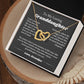 To My Granddaughter From Grandpa, Interlocking Hearts Necklace Gift from Grandfather, Birthday, Wedding Granddaughter jewelry