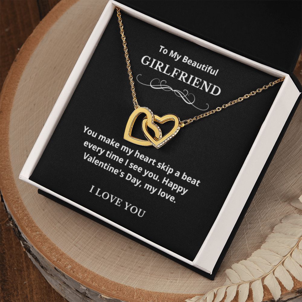 Hearts Jewelry, FG Family Gift, Girlfriend Necklace, Gift from Boyfriend, To My Soulmate Jewelry, GF Birthday Gift