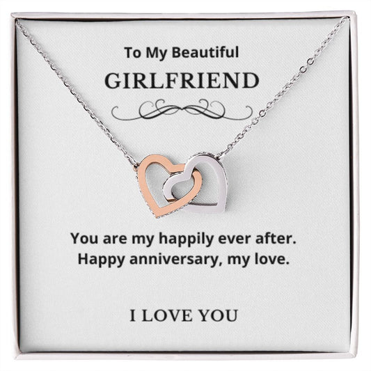 Hearts Jewelry, FG Family Gift, Girlfriend Necklace, Gift from Boyfriend, To My Soulmate Jewelry, GF Birthday Gift