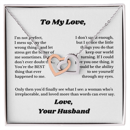 Gifts for Love, Necklace for Wife From Husband, Anniversary Jewelry, Christmas Birthday for Her, To My Soulmate Gift, Wifey