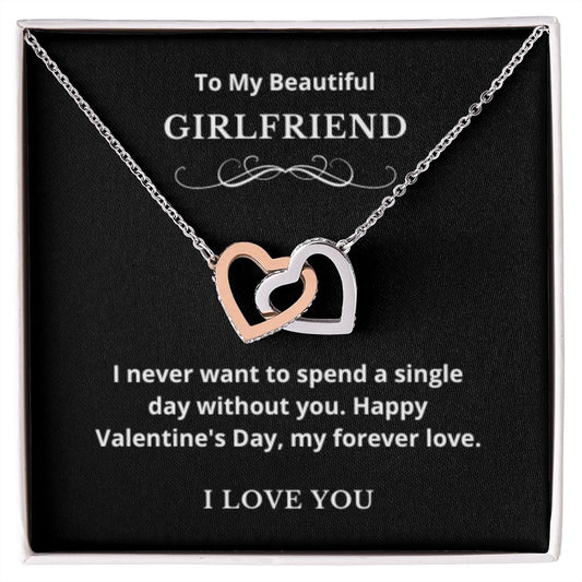 Hearts Jewelry, FG Family Gift, Girlfriend Necklace, Gift from Boyfriend, To My Soulmate Jewelry, GF Birthday Gift