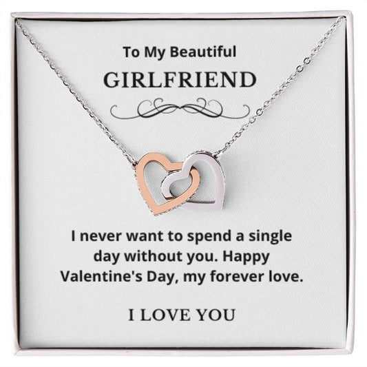 Hearts Jewelry, FG Family Gift, Girlfriend Necklace, Gift from Boyfriend, To My Soulmate Jewelry, GF Birthday Gift