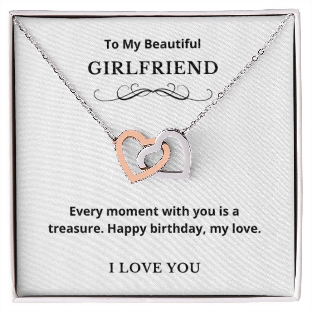 Hearts Jewelry, FG Family Gift, Girlfriend Necklace, Gift from Boyfriend, To My Soulmate Jewelry, GF Birthday Gift
