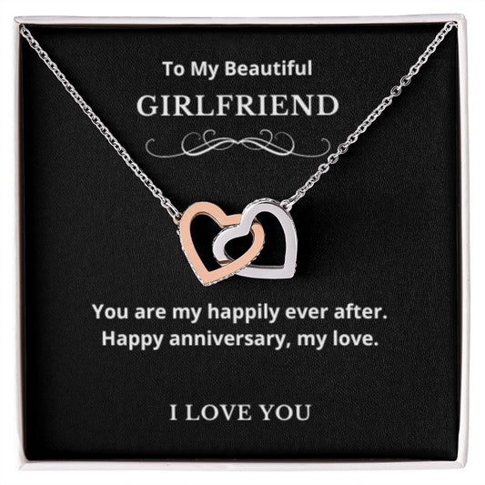Hearts Jewelry, FG Family Gift, Girlfriend Necklace, Gift from Boyfriend, To My Soulmate Jewelry, GF Birthday Gift