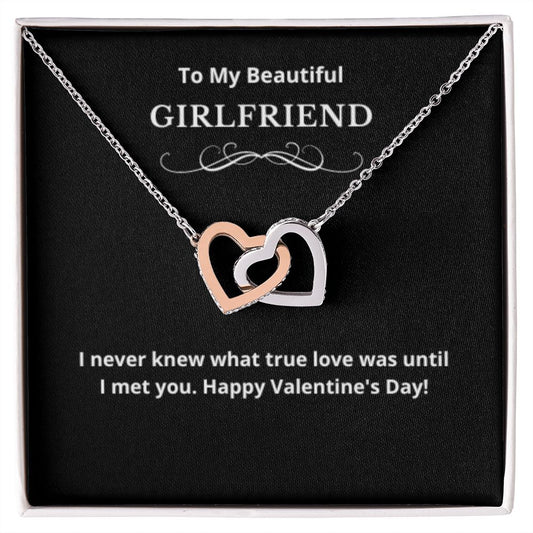 Hearts Jewelry, FG Family Gift, Girlfriend Necklace, Gift from Boyfriend, To My Soulmate Jewelry, GF Birthday Gift