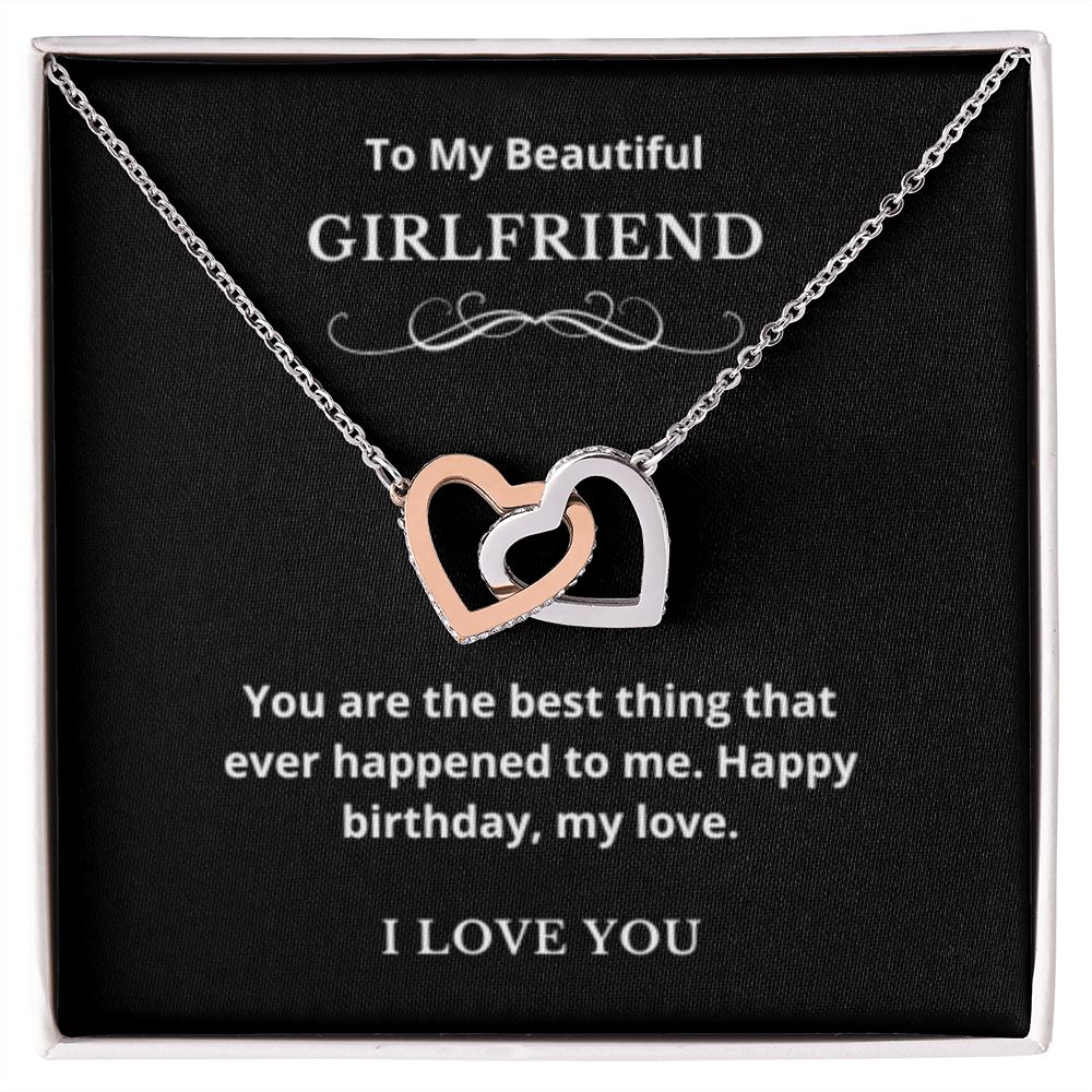 Hearts Jewelry, FG Family Gift, Girlfriend Necklace, Gift from Boyfriend, To My Soulmate Jewelry, GF Birthday Gift