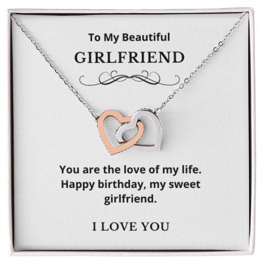 Hearts Jewelry, FG Family Gift, Girlfriend Necklace, Gift from Boyfriend, To My Soulmate Jewelry, GF Birthday Gift