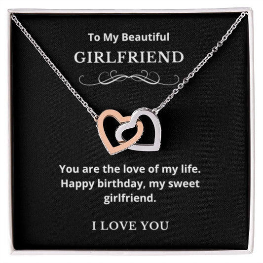 Hearts Jewelry, FG Family Gift, Girlfriend Necklace, Gift from Boyfriend, To My Soulmate Jewelry, GF Birthday Gift