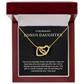 Interlocking Hearts Bonus Daughter Gift, Step Daughter Necklace