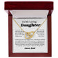 To My Daughter Interlocking Heart Necklace Gift From Dad, Jewelry