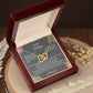 To My Mom Interlocking Heart Necklace Gift For Mothers Day, Valentines, Christmas, Her Birthday