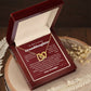 To My Granddaughter From Grandpa, Interlocking Hearts Necklace Gift from Grandfather, Birthday, Wedding Granddaughter jewelry