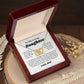 To My Daughter Interlocking Heart Necklace Gift From Dad, Jewelry