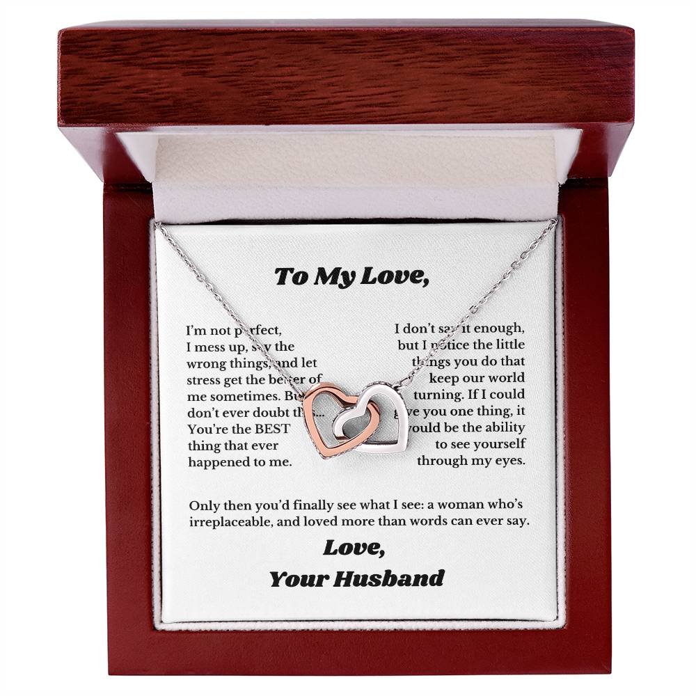 Gifts for Love, Necklace for Wife From Husband, Anniversary Jewelry, Christmas Birthday for Her, To My Soulmate Gift, Wifey