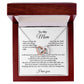 To My Mom Interlocking Heart Necklace Gift For Mothers Day, Valentines, Christmas, Her Birthday