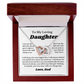 To My Daughter Interlocking Heart Necklace Gift From Dad, Jewelry