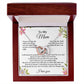 To My Mom Interlocking Heart Necklace Gift For Mothers Day, Valentines, Christmas, Her Birthday