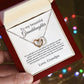 Grandpa Granddaughter Necklace, Grandfather Gift, Grandchild Gift, Jewelry for Granddaughter, Message Card Necklace, Interlocking