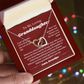 To My Granddaughter From Grandpa, Interlocking Hearts Necklace Gift from Grandfather, Birthday, Wedding Granddaughter jewelry