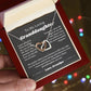 To My Granddaughter From Grandpa, Interlocking Hearts Necklace Gift from Grandfather, Birthday, Wedding Granddaughter jewelry