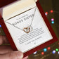 To My Bonus Sister Interlocking Hearts Necklace, Step Sister Gift, Big Little Sister Birthday Christmas Gift, Gift for Sister